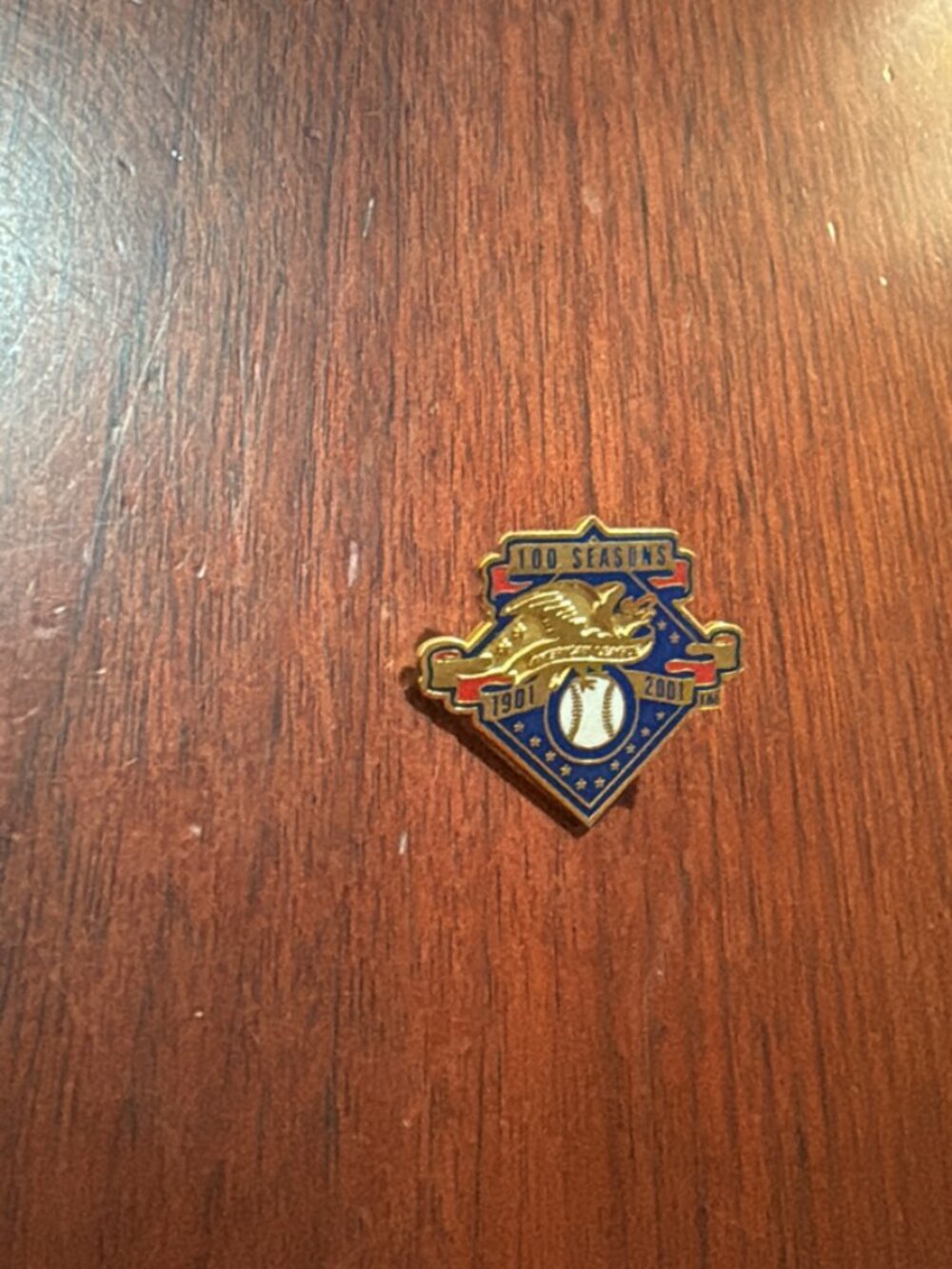 American League 100 Seasons Lapel Pin – 1901–2001